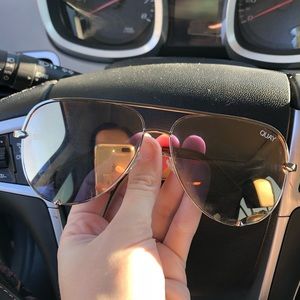 Rose gold quay sunglasses